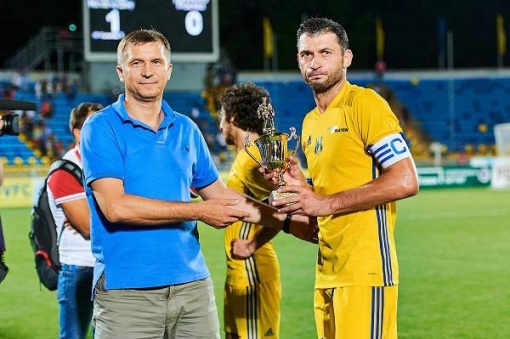 Александр Гацкан - обладатель приза «Лучшего игрока матча», учрежденного областной «Федерацией футбола» по итогам матча пятого тура Чемпионата России между «Ростовом» и «Динамо»