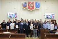 В Азове чествовали городскую команду