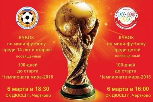Федерация футбола Чертковского района приглашает на турниры, посвященные 100-дневной отметке до старта Чемпионата мира 